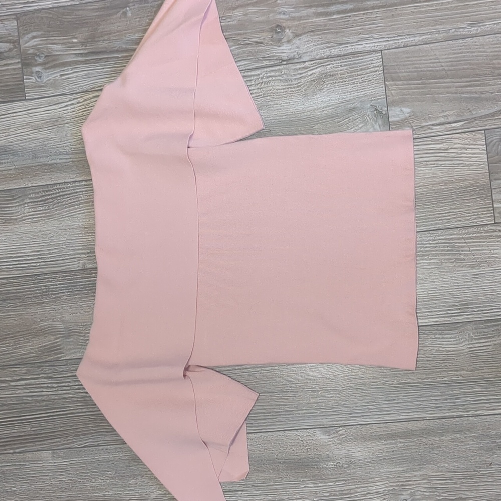 Club Monaco Rohnet Off the Shoulder Top Pink Rose XS - Picture 2 of 6